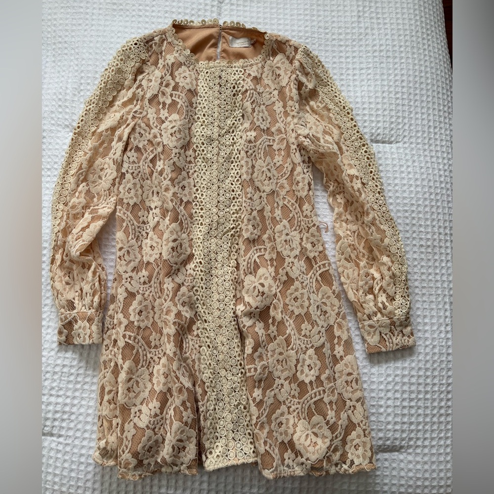 Lace long sleeve dress